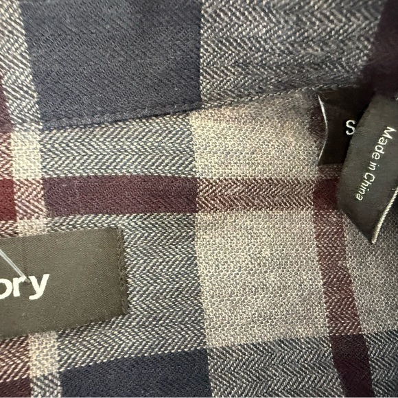 THEORY Zack PS Dolton Long Sleeve Button Up Shirt Mens Plaid Small 940 - Picture 3 of 4